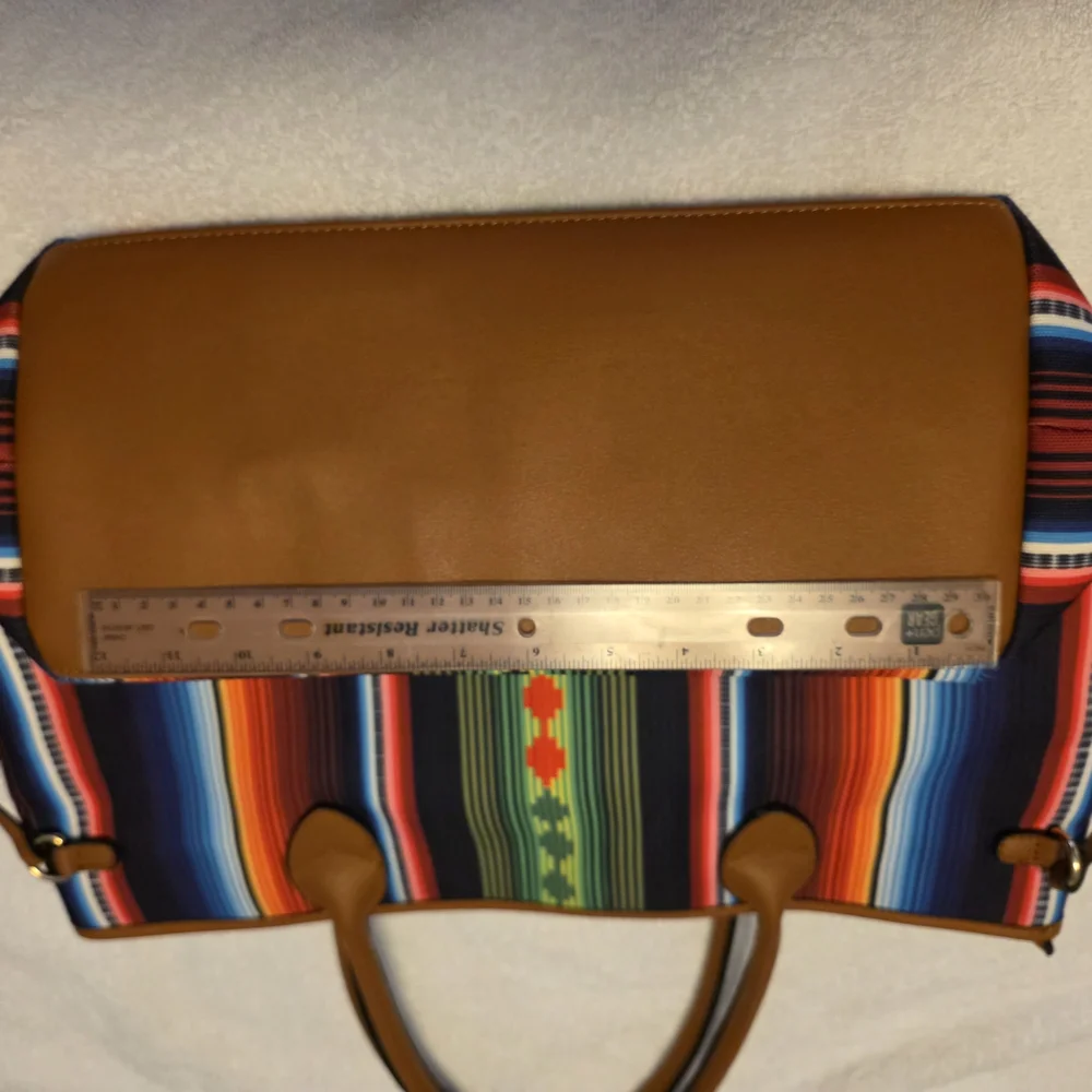 Colorful Striped Tote Bag - Picture 13 of 16